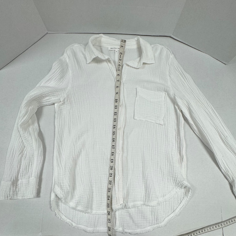 MELISSA‎ NEPTON Butonned Down White  Shirt - Size S. - Picture 8 of 16